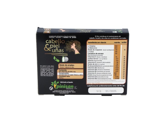 Pinisan Cabello_ Piel Y Uñas 40Cáps