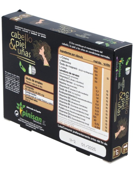 Pinisan Cabello_ Piel Y Uñas 40Cáps
