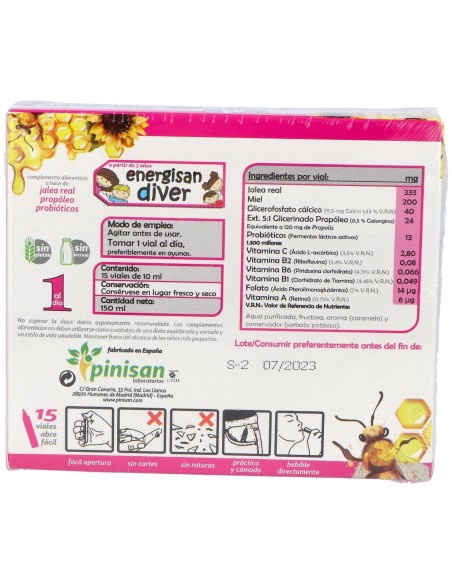 Pinisan Energisan Diver 15Uds