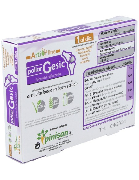 Poliar Gesic Artiline 30Cap.