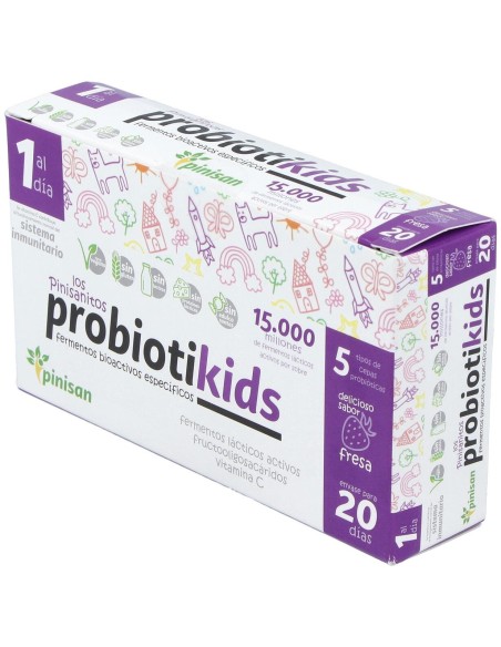 Pinisan Probiotikids Sabor Fresa 20 Sobres