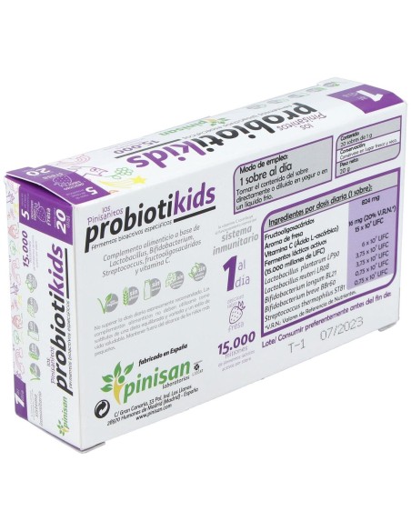 Pinisan Probiotikids Sabor Fresa 20 Sobres