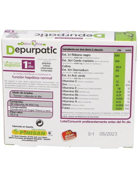 Pinisan Depurpatic 30 Cap