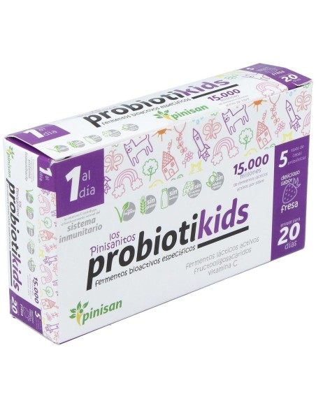 Pinisan Probiotikids Sabor Fresa 20 Sobres