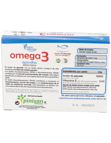 Pinisan Omega 3 30 Perlas