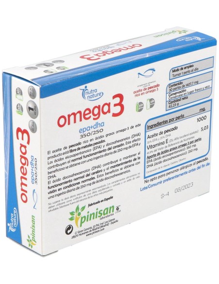Pinisan Omega 3 30 Perlas