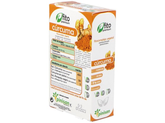 Fito Premium - Curcuma - Pinisan - 30 Cápsulas