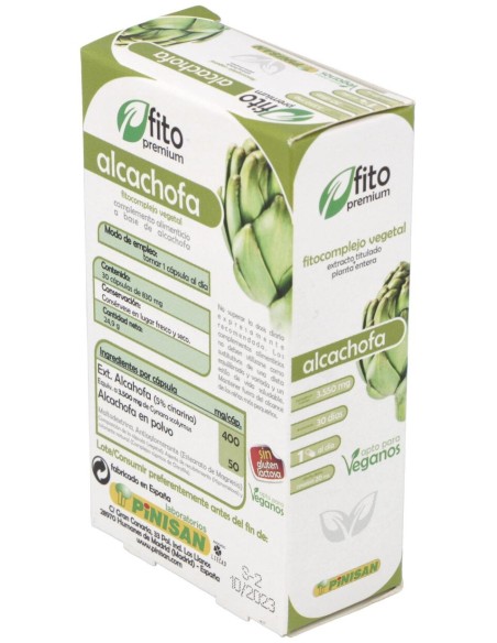 Fito Premium - Alcachofa - Pinisan - 30 Cápsulas