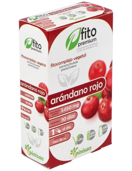Fito Premium - Arandano Rojo - Pinisan - 30 Cápsulas