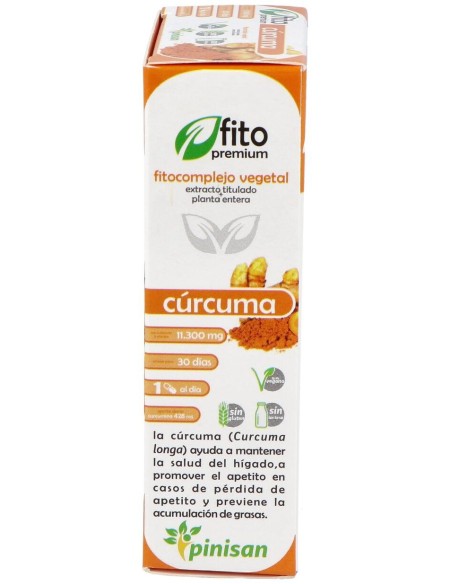 Fito Premium - Curcuma - Pinisan - 30 Cápsulas