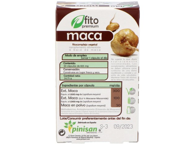 Pinisan Fito Premium Maca 2550Mg 30Caps