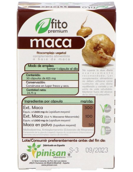 Pinisan Fito Premium Maca 2550Mg 30Caps