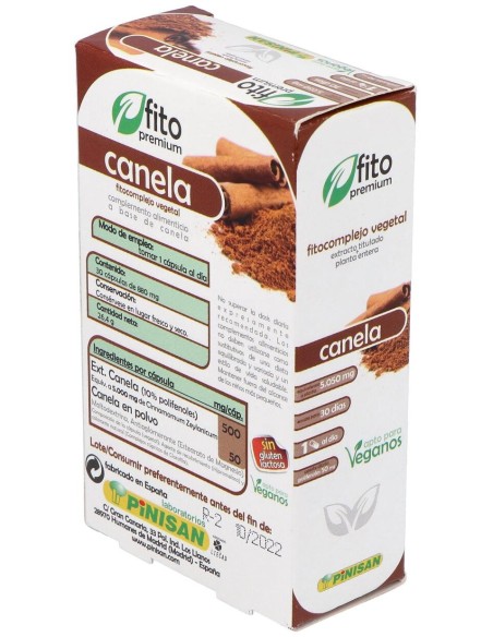 Fito Premium - Canela - Pinisan - 30 Cápsulas