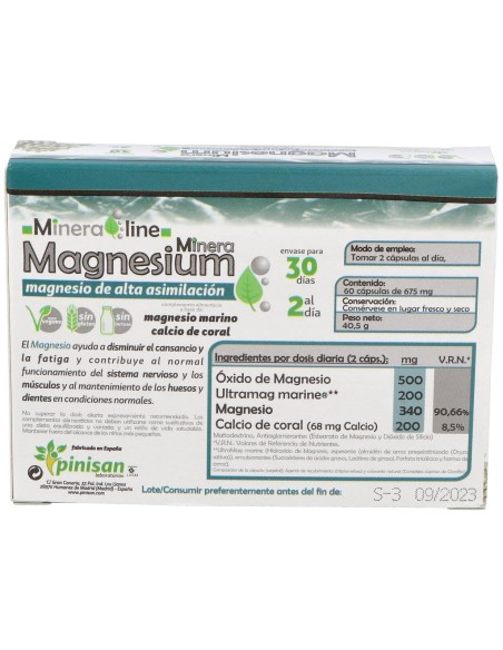 Pinisan Minera Magnesium 60Caps