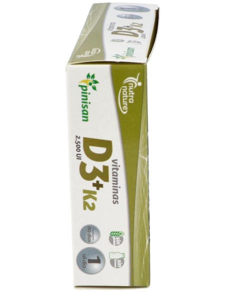 Pinisan Nutra Nature Vitaminas D3 + K2 60Caps