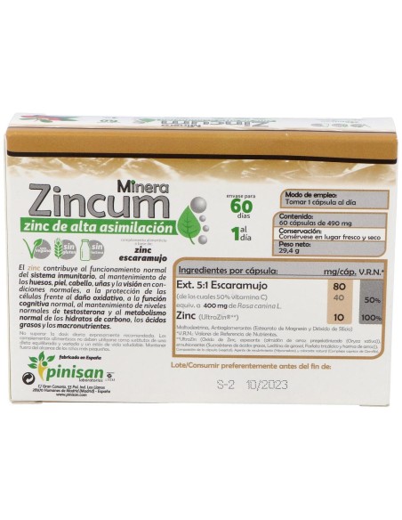 Pinisan Minera Zincum 60Caps