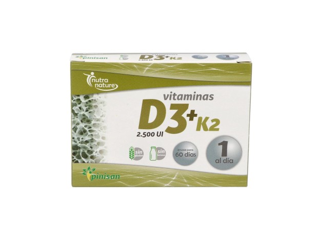 Pinisan Nutra Nature Vitaminas D3 + K2 60Caps