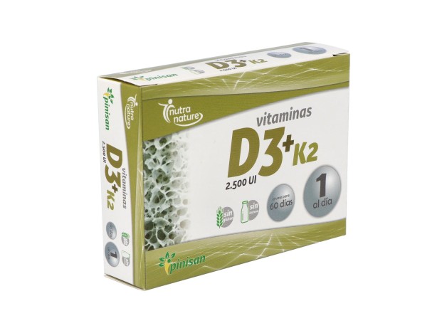 Pinisan Nutra Nature Vitaminas D3 + K2 60Caps