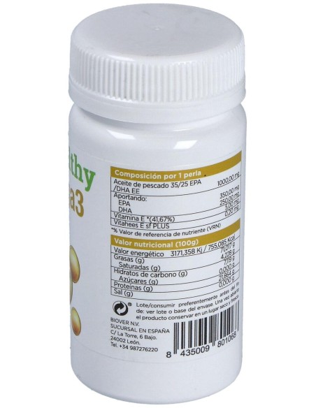 Biover Bhealthy Omega 3 Forte 30 Perlas