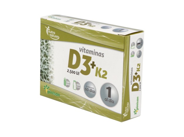 Pinisan Nutra Nature Vitaminas D3 + K2 60Caps