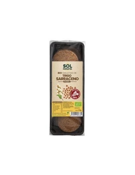 Solnatural Galleta Trigo Sarraceno Endulzada Dátiles Bio 170G