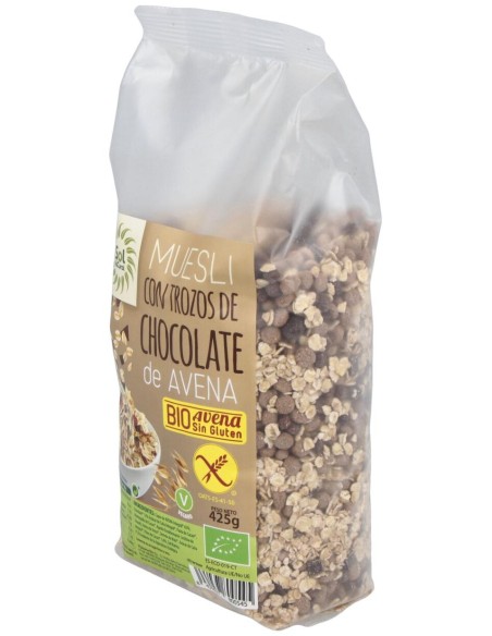 Solnatural Muesli Avena Chocolate Sin Gluten Bio 425 G