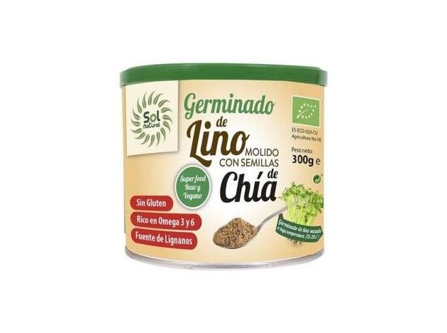 Sol Natural Germinado De Lino Molido Con Chia 300G