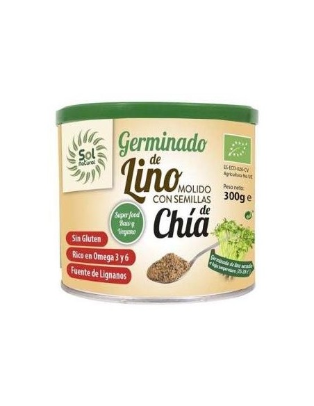 Sol Natural Germinado De Lino Molido Con Chia 300G