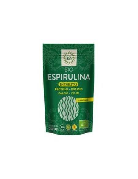 Solnatural Espirulina 200Tabs