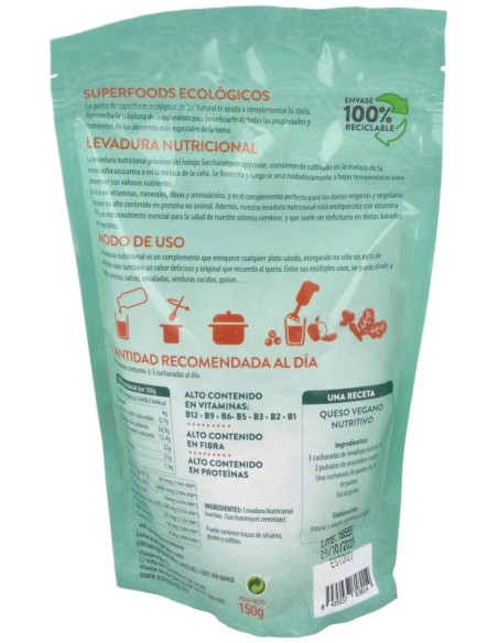 Solnatural Levadura Nutricional Vit.B12 150G