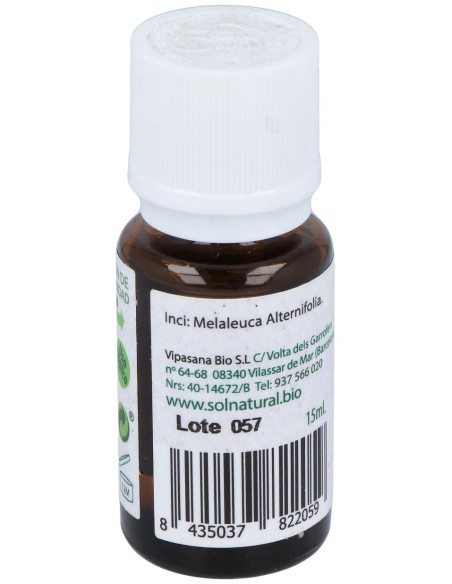 Solnatural Aceite Esencial De Arbol Del Te Pequeðo 15 Ml