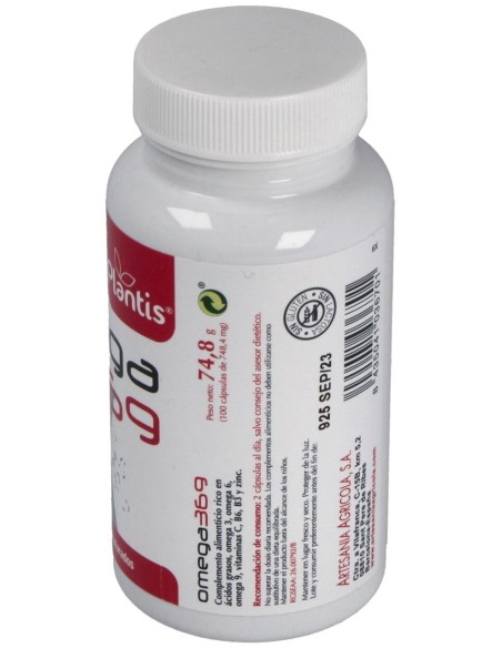 Omega 3-6-9 Salmon+Borraja+Olivo 100 Perlas.