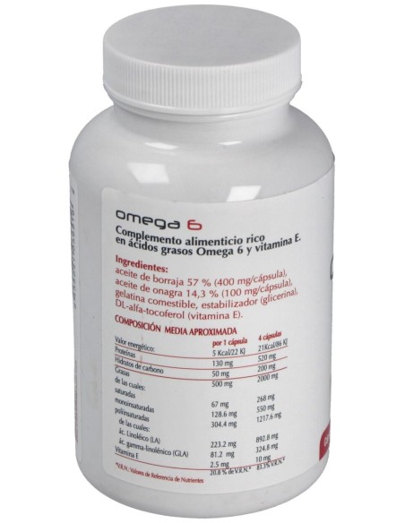 Omega 6 Onagra+Borraja 220 Perlas
