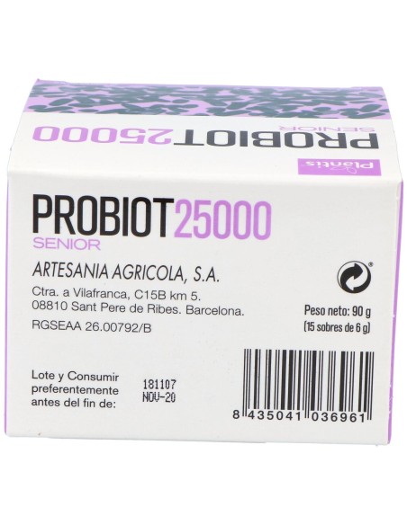 Plantis Probiot 25000 Senior 15X5G