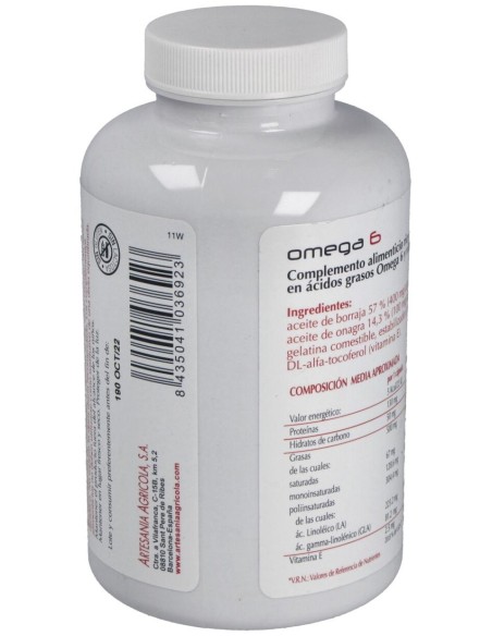 Omega 6 Onagra+Borraja 410 Perlas