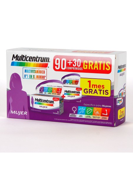 Multicentrum Mujer PACK de 90 + 30 Comprimidos