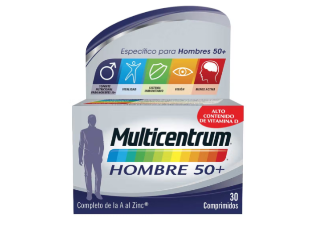 Multicentrum Hombre 50+ 30 Comprimidos