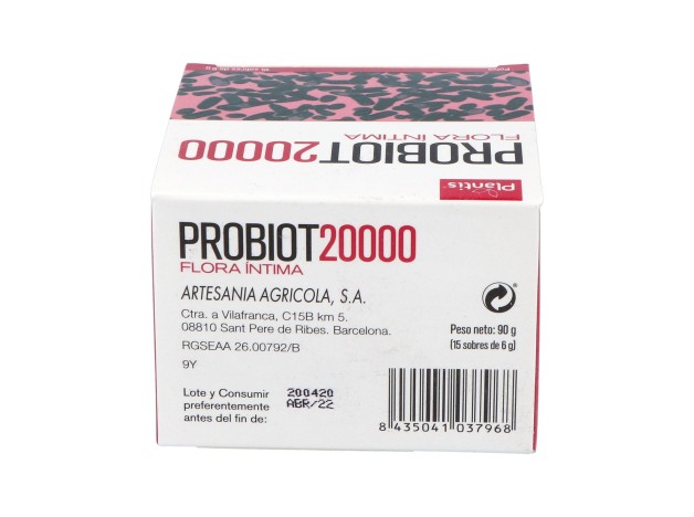 Plantis Probiot 20000 F.Intima 15 Sobres 6G