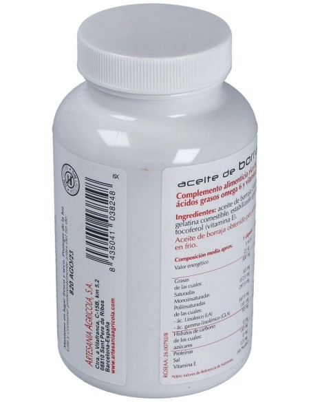 Aceite De Borraja 120Cap.