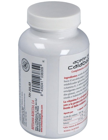 Aceite De Calabaza 180Cap.