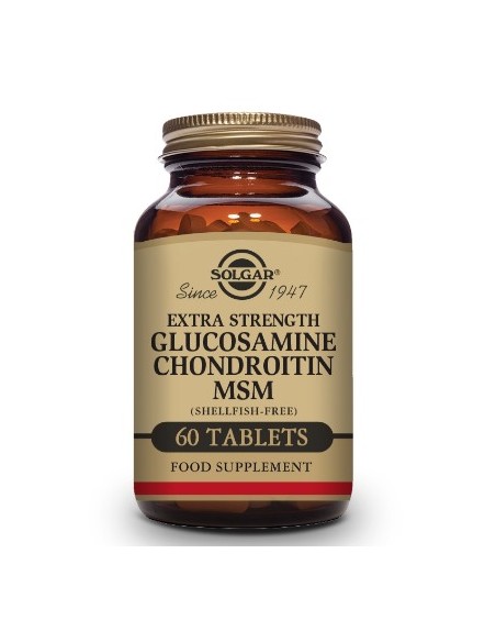 Solgar Extra Strength Glucosamine Chondroitin MSM 60 Comprimidos