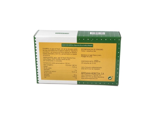 Plantis Chumpal Nopal Viales 20 Ampollas