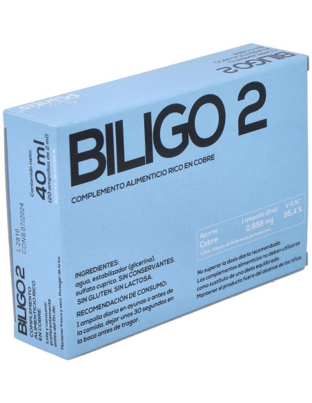 Artesania Agricola Biligo 2 Cobre 20 Ampollas