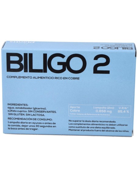 Artesania Agricola Biligo 2 Cobre 20 Ampollas