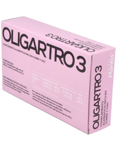 Artesania Agricola Oligartro 3 Cu Zn 20 Ampollas