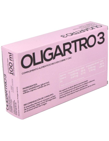 Artesania Agricola Oligartro 3 Cu Zn 20 Ampollas