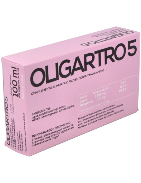 Artesania Agricola Oligartro Manganeso-Cobre 20 Ampollas