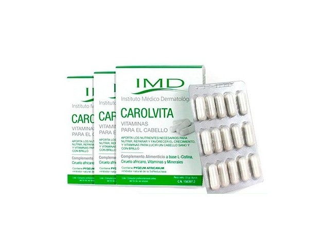 IMD Carolvita 180 cápsulas para la Caída del Cabello 3 meses de tratamiento