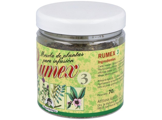 Artesanía Agrícola Rumex 3 Hepático 70G