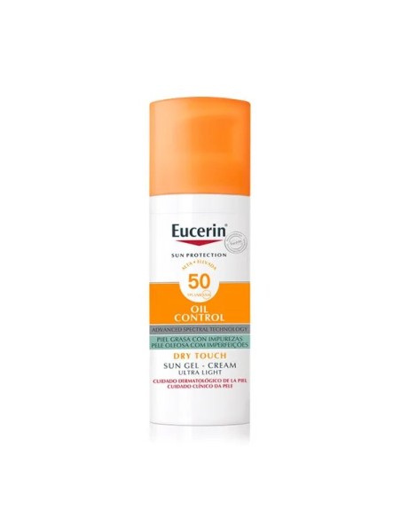 Eucerin Solar Facial Gel-Crema Oil Control Dry Touch SPF50+ 50 ml